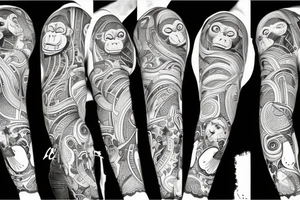 monkey with ak 47 tattoo idea