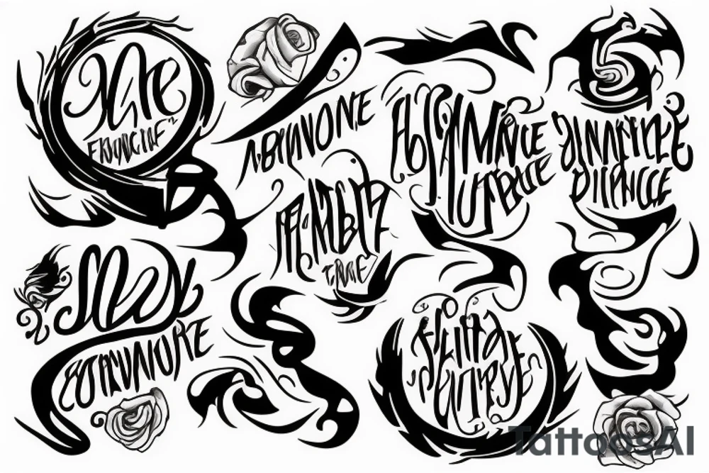 motivational tattoo that represents endurance tattoo idea