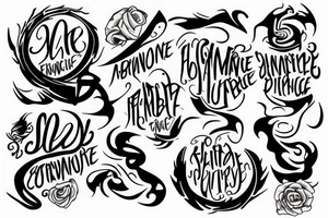 motivational tattoo that represents endurance tattoo idea