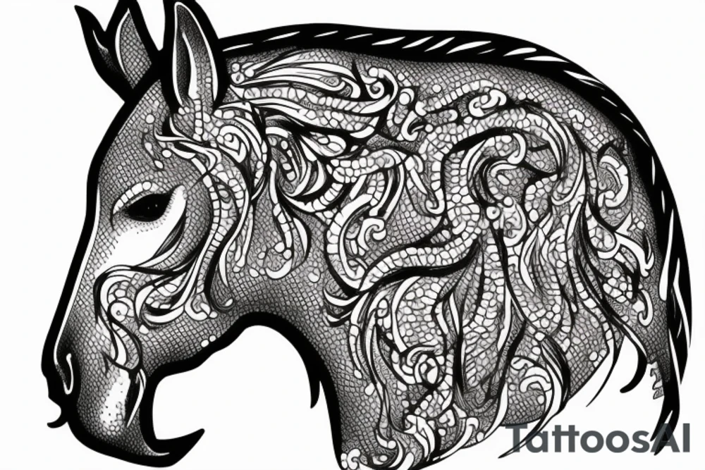 Dear chimere horse tattoo idea