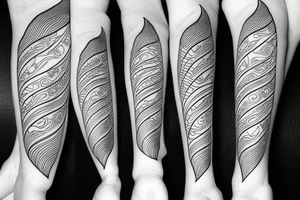 Dolphins on flames tattoo idea