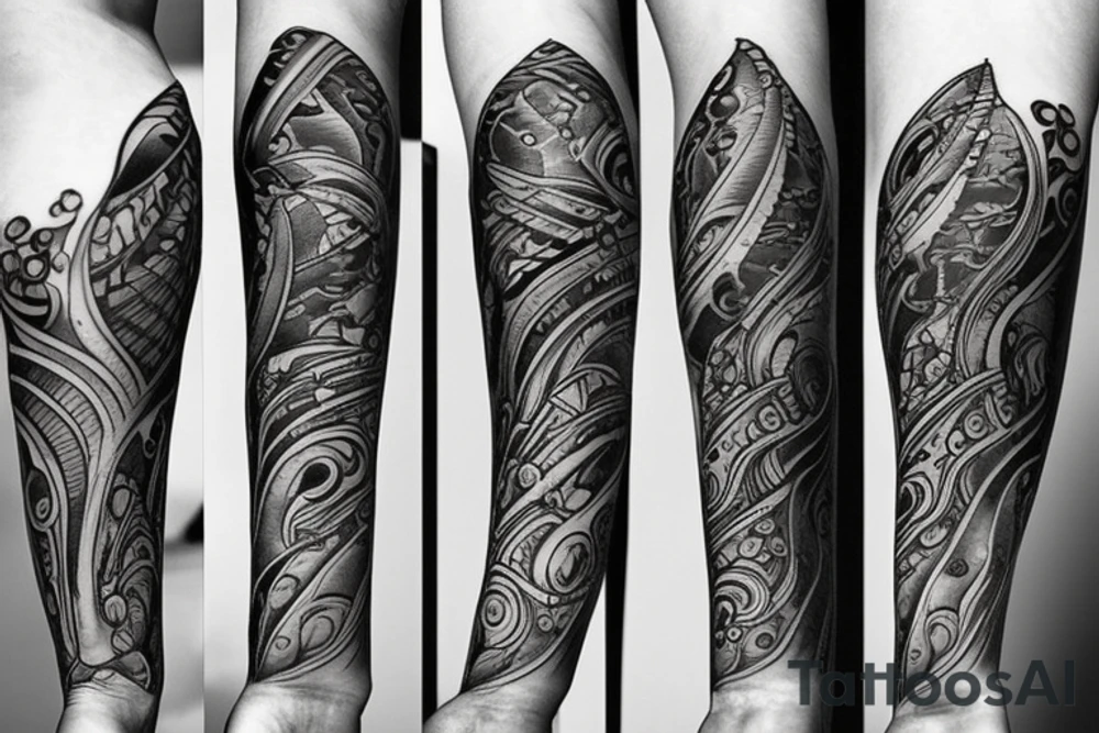 Earth air water fire forearm tattoo tattoo idea