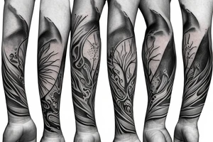 Earth air water fire forearm tattoo tattoo idea
