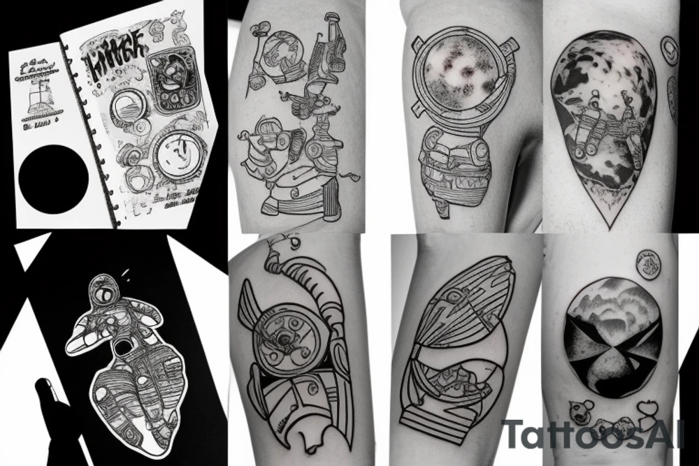 Astronaut tattoo idea