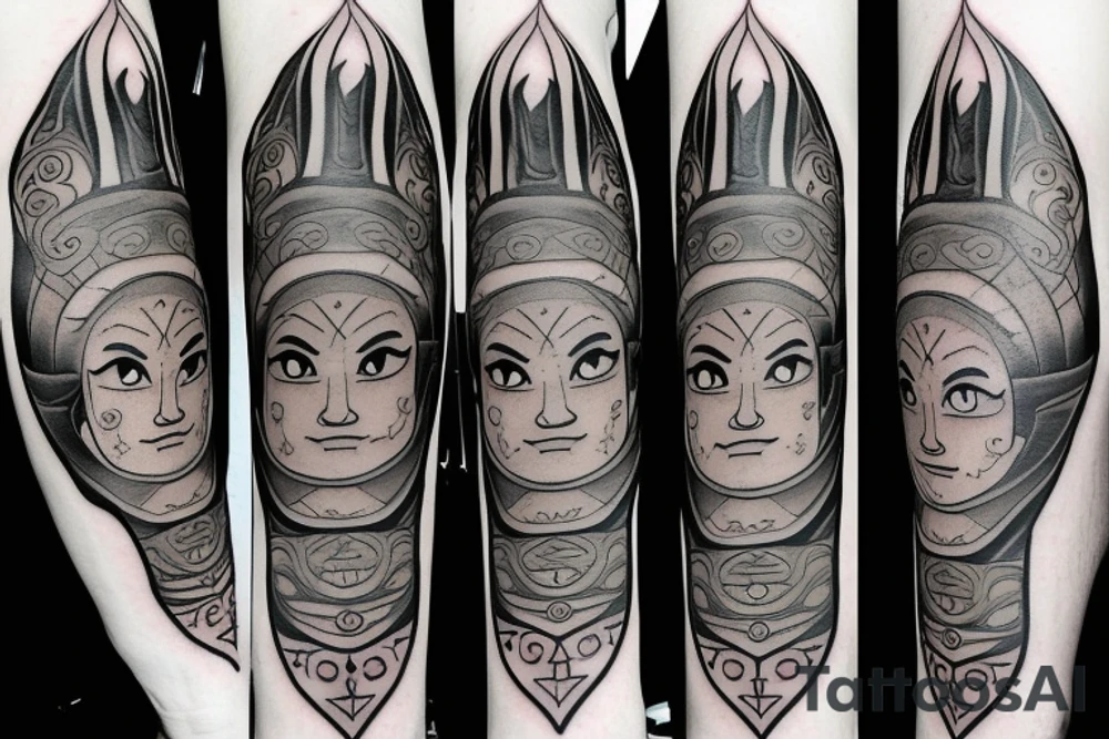 Avatar the last airbender Earth air water fire forearm tattoo tattoo idea