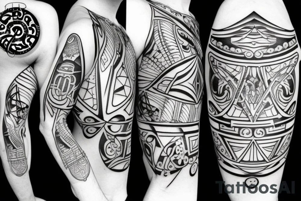 lyon geometric tattoo idea