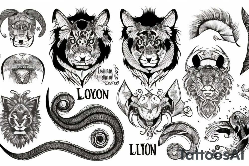 lyon animal tattoo idea