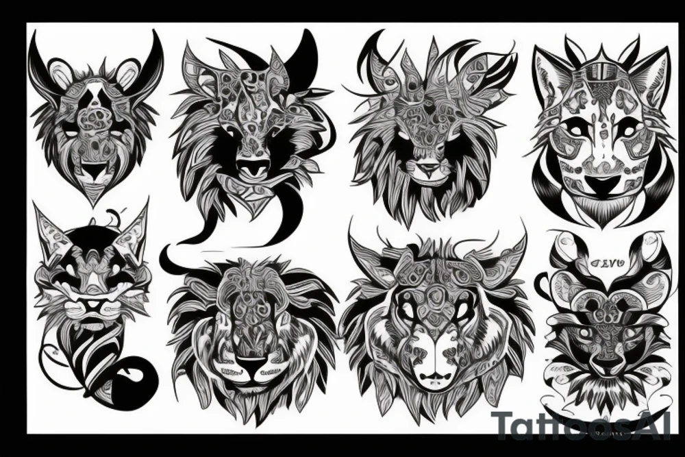 lyon animal tattoo idea