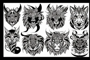 lyon animal tattoo idea