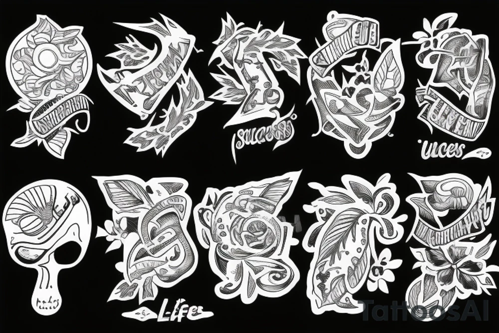 Life evolving in success tattoo idea