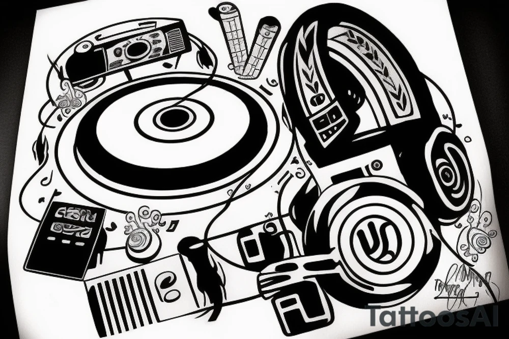 DJ controller tattoo idea