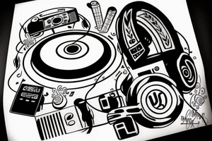 DJ controller tattoo idea