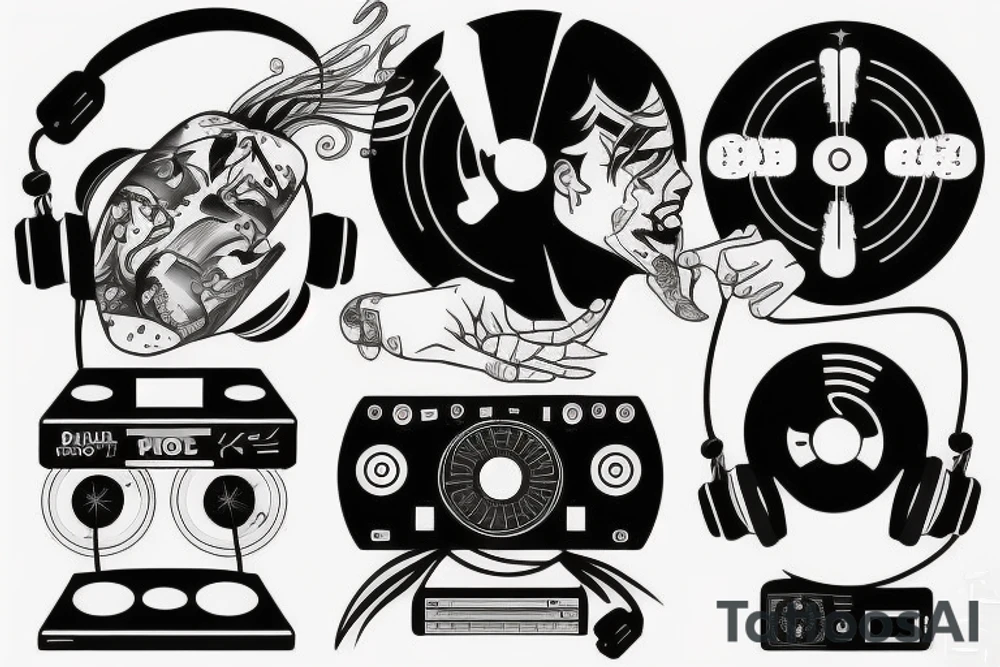 DJ controller tattoo idea