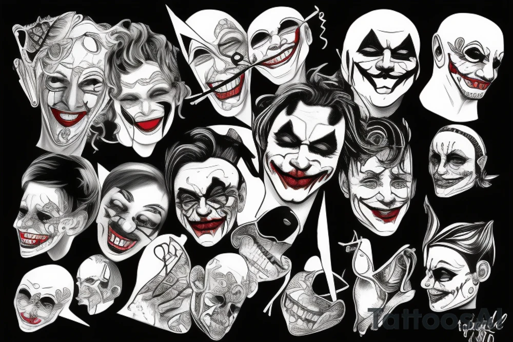Joker body tattoo idea