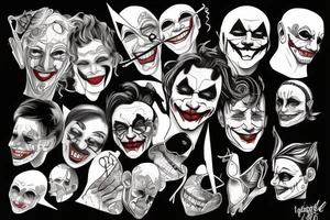 Joker body tattoo idea