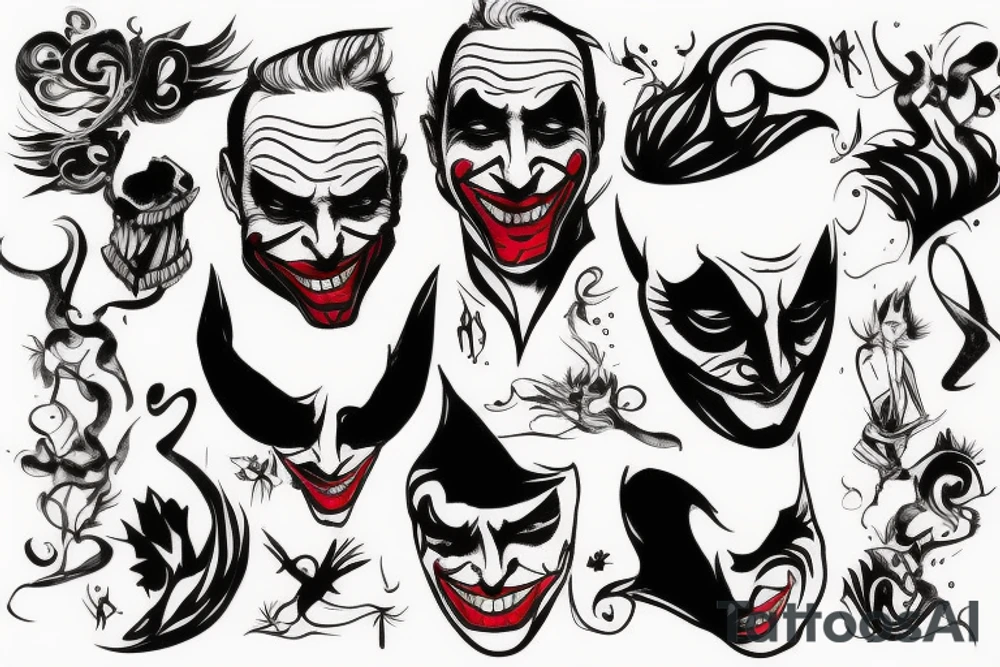 Joker body tattoo idea