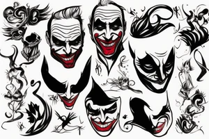 Joker body tattoo idea