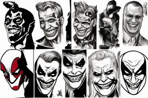 Joker deadpool tattoo idea