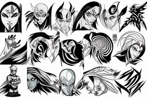 avatar in his avatar state in the last episode tattoo idea