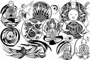 aang meditating tattoo idea