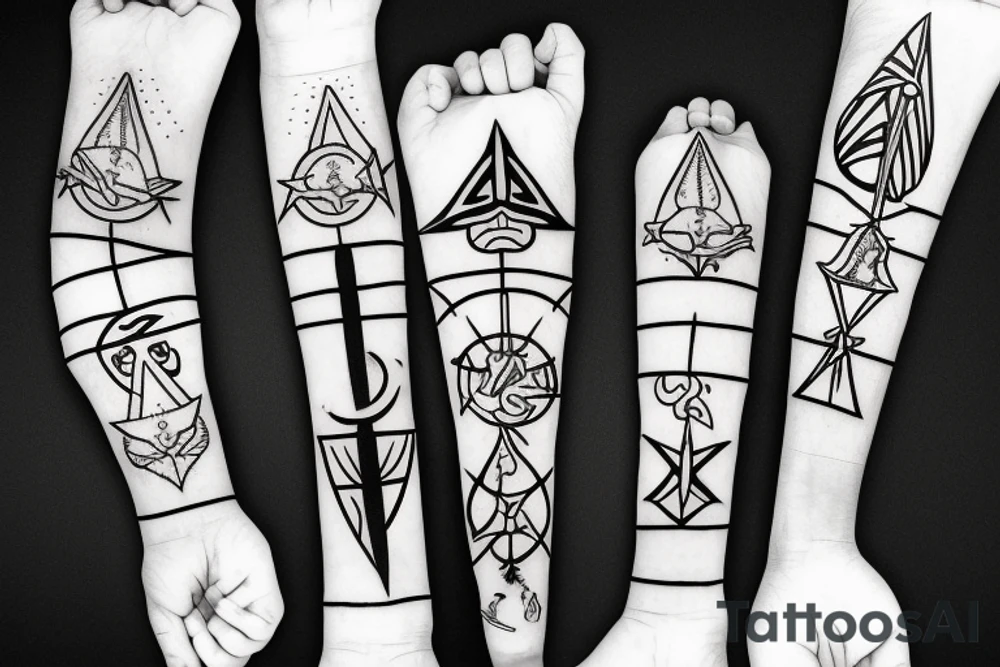 minatos kunai tattoo idea