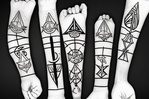 minatos kunai tattoo idea