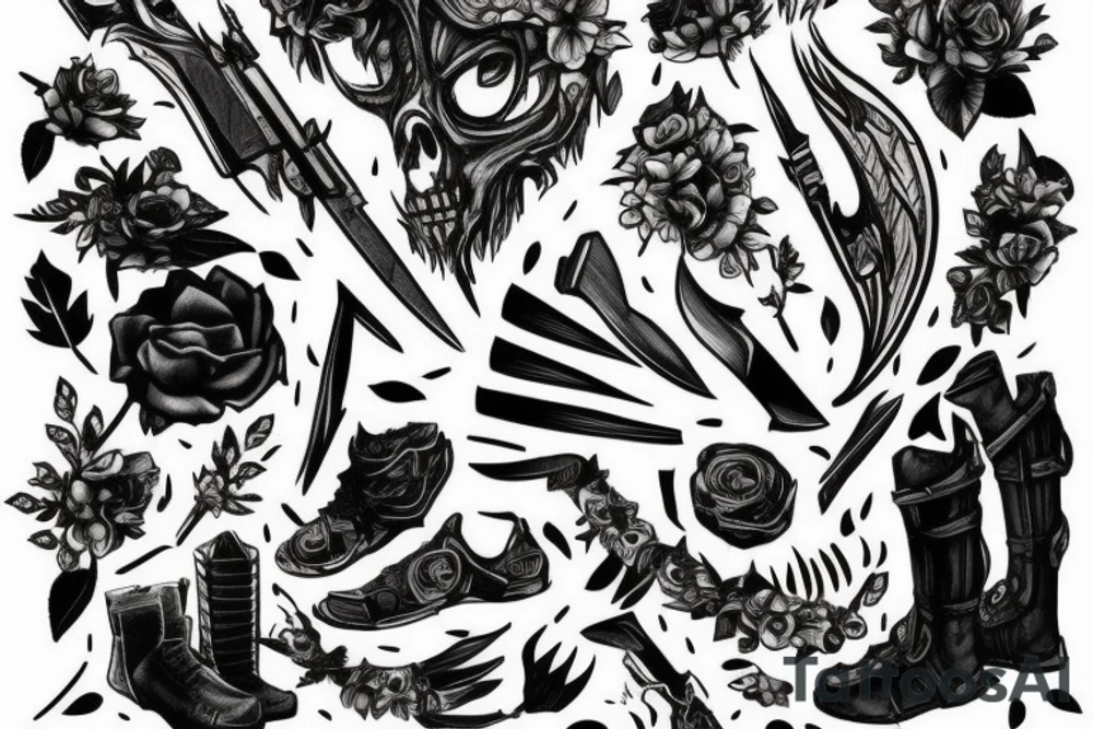 Switch blade from the last of us tattoo idea
