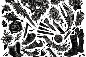 Switch blade from the last of us tattoo idea