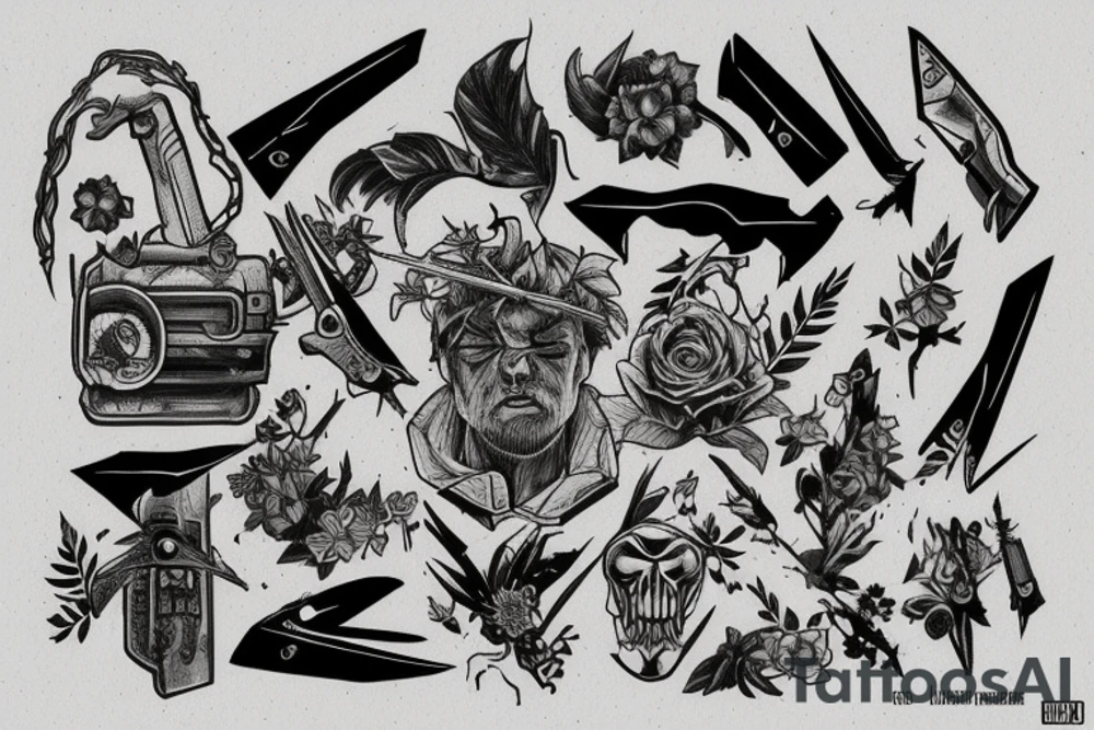 Switch blade from the last of us tattoo idea