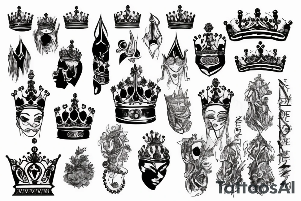 Queen Crown tattoo idea