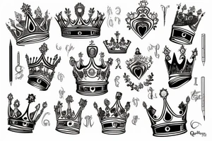 Queen Crown tattoo idea