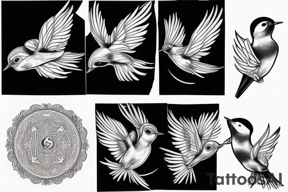 Swallow bird tattoo idea