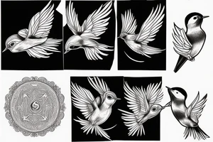 Swallow bird tattoo idea