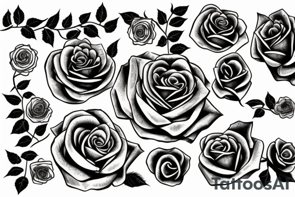 rose, snake tattoo idea