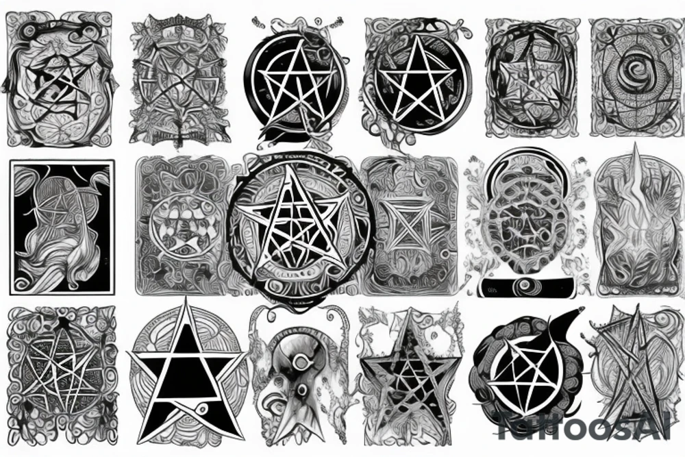 pentacle tattoo idea