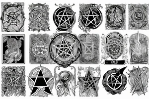 pentacle tattoo idea