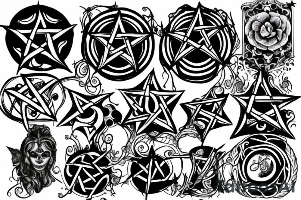 pentacle tattoo idea