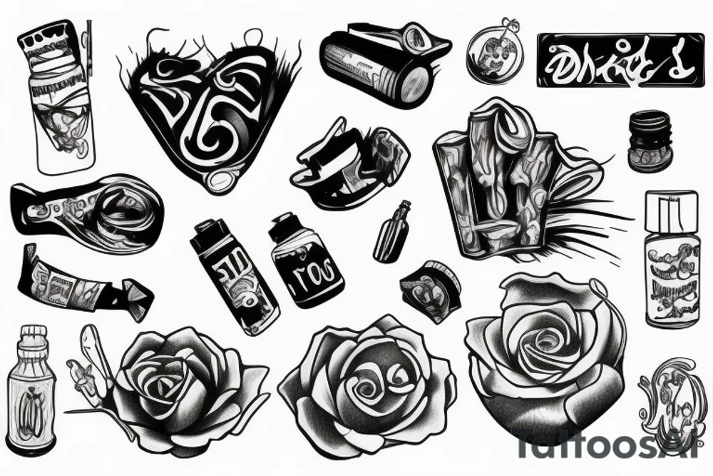 Drugs tattoo idea