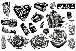 Drugs tattoo idea