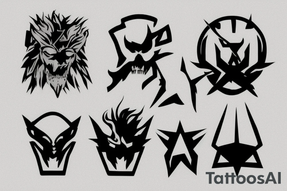 logo de outer heaven del juego de metal gear solid tattoo idea
