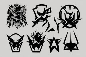 logo de outer heaven del juego de metal gear solid tattoo idea