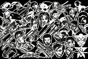 logo de outer heaven del juego de metal gear solid tattoo idea