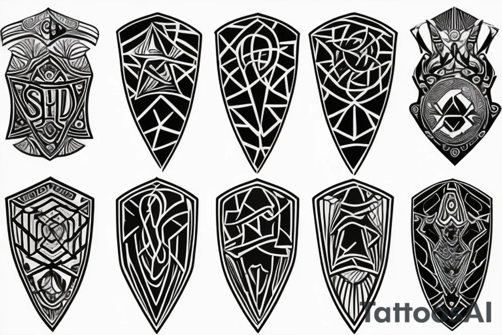 Shield tattoo idea