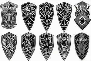Shield tattoo idea