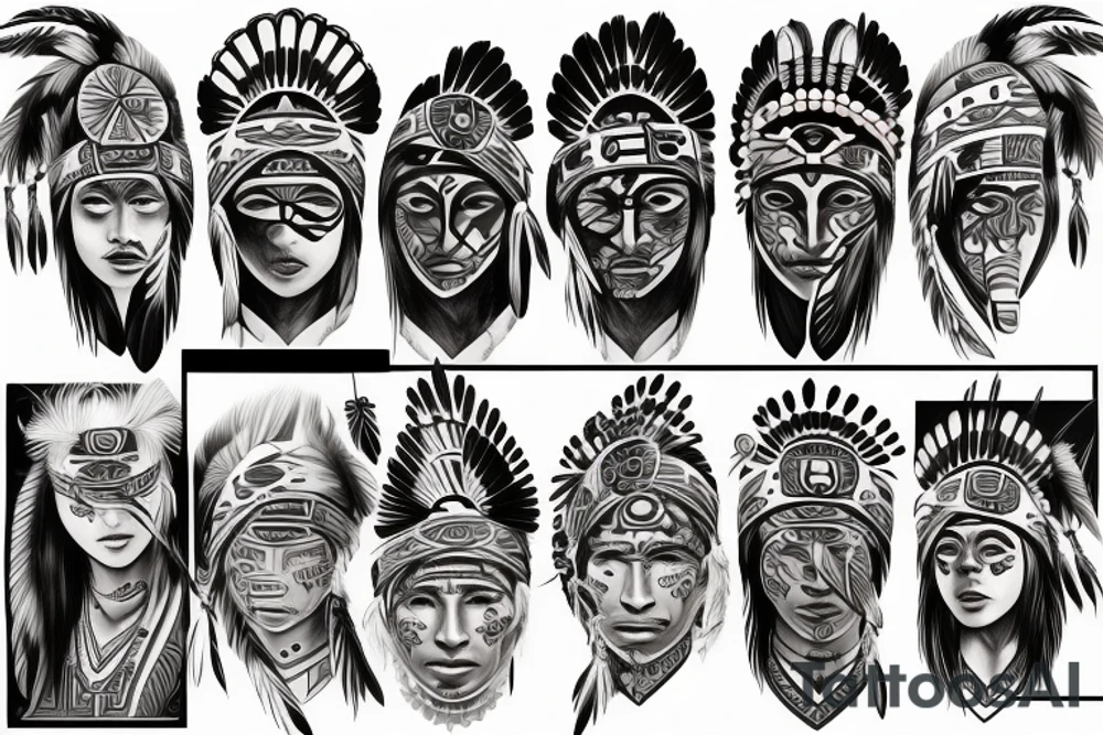 Native American tattoo idea