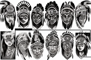 Native American tattoo idea