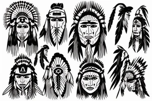 Native American tattoo idea