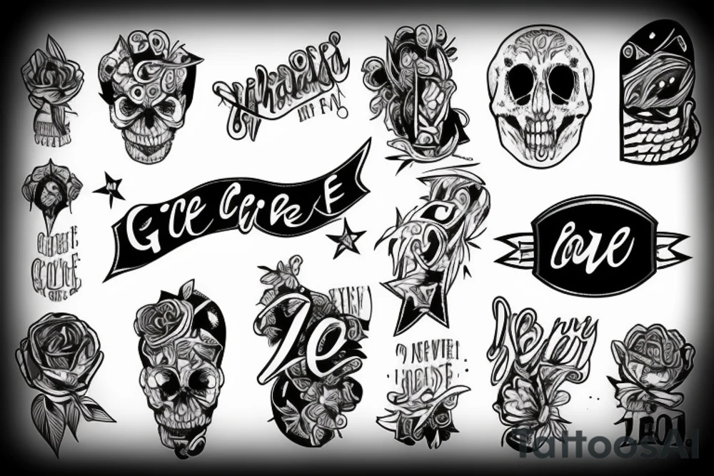 never give up tattoo idea