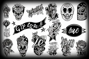 never give up tattoo idea