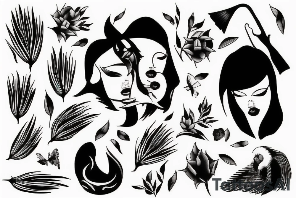bamboo tattoo idea